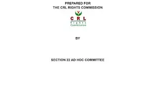  CRL SECTION 22  FINAL DRAFT SELF-REGULATORY  FRAMEWORK prt 1: THE PROBLEM STATEMENT