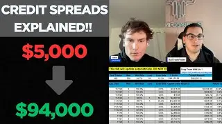 Как превратить 5000 долларов в 94 000 долларов, продавая кредитные спреды!!