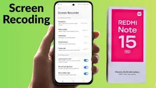 Screen record with sound in redmi note 15 pro | redmi note 15 me screen recording kaise setting kare