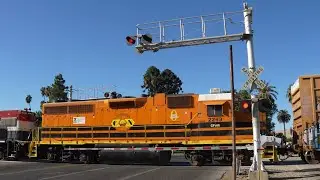 CFNR 501 Los Banos Local South | E Las Palmas Ave. Railroad Crossing, Patterson CA