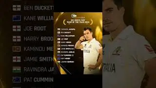 ICC men's test team of the year 2024#testcricket #cricket