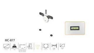 Maclean MC-877 TV Wall Mount Bracket Universal OLED QLED LED LCD 23