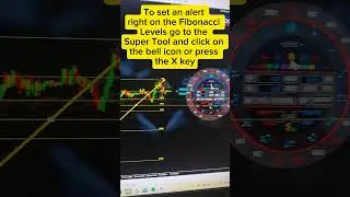 How to set alerts on the Fibonacci Retracement tool #forex #trading #forextrader #trade #howto #fyp