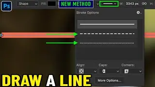 How to Draw a line in photoshop 2026 [ Quick & Easy ]