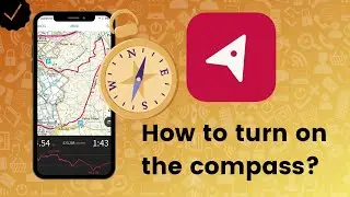 How to turn on the compass on OS Maps?