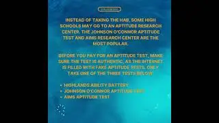 Where Can I Take An Aptitude Test? Part 2