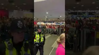Hundreds of Liverpool FC fans spotted at Birmingham New Street station
