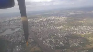 Indigo Flight Landing at Belgaum (Belagavi) Airport Beautiful Lake View