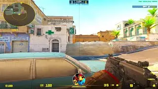 Smoke CT cross from T spawn on Dust 2 (high %) // CS2