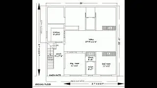 🏡 39x38 House Plan | 4BHK Modern Home Map Design I