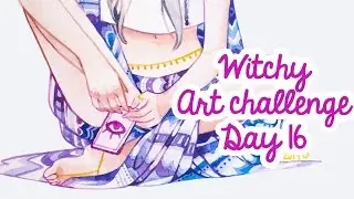 Witchy Art Challenge Day 16 DIVINATION WITCH