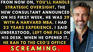 The New Consultant Made Me Step Down - Then He Found The File I Left On His Desk  | Office Revenge