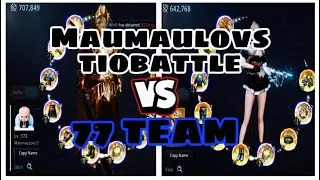 MAUMAULOVS X TIOBATTLE (700 тыс. и 640 тыс. оч.) против 77 и UNF TEAM | SECRET PEAK WAR - MIR4