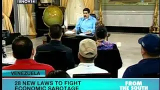 Maduro signs 28 laws to fight economic sabotage from the right wing