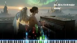Fr&eacute;d&eacute;ric Chopin in Ruined Eden 🎹 Nocturne Op. 32 No. 1 with Mystic Notes &ndash; 432Hz Visual Piano