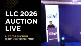 Legends League Cricket 2026 Auction | LLC 2026 Auction Real-Time Updates