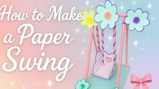 ✨️How to make easy DIY paper swing ✨️ #diy #craft #viral #aestheticvibes