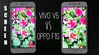 Vivo V5 vs Oppo F1s Screen Comparison | IPS LCD Gorilla Glass