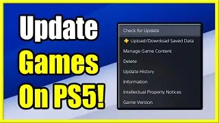 Как обновить игры на PS5 (обновления вручную и автоматически!)