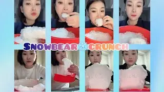 WHITE ICE | CRUSHED ICE | FREEZER FROST | DRY ICE | ICE EATING ASMR | SATISFYING CRUNCHES❄️🧊🤍