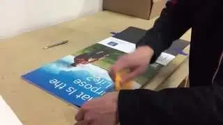 How to: Install New Vinyl on your PVC Cart Witnessing Sign
