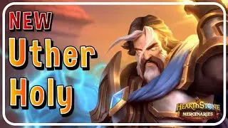 New Uther Holy comp - deals huge damage!! | Hearthstone Mercenaries |