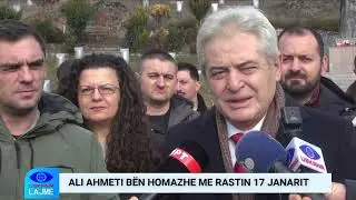 ALI AHMETI BËN HOMAZHE ME RASTIN E 17 JANARIT
