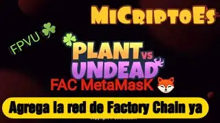 &iquest;Como poner la Red FACTORY CHAIN en mi MetaMasK 🦊