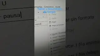 Tablas en un #documento de #Google #profesor #online #luistescolar #bitschips #escuela #adultos