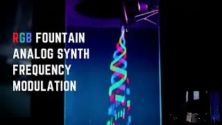 Frequency Modulation on RGB Fountain - Modular Synth, Audiovisual Installation