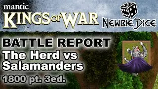 Kings of War Battle Report: The Herd vs Salamanders | Mantic KOW 3rd Edition 1800 KOW022