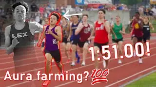Latrell Hughes drops a 1:51.00 in Boys 800m Final | 2025 OHSAA D1 State Meet