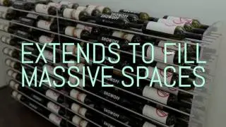 Evolution 4-Foot Metal and Acrylic Wine Rack