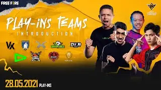 FFWS Play-Ins Teams Introduction | Free Fire World Series 2021