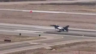 F16 Landing with Chute
