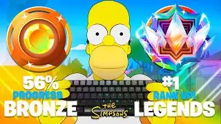 Bronze to Unreal Legend Solo Reload Ranked Speedrun (Fortnite Simpsons)