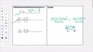 MiniLesson on Adding Rational Expressions with Common Denominators