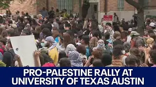 Palestine college protest: Texas students walk out; state troopers on campus | FOX 7 Austin
