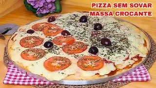 No-knead, mess-free pizza - dough made in minutes - bowl dough