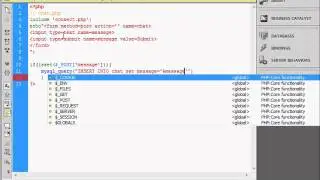 Chat script // php // No css or JS