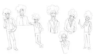 Timelapse Character expression Sheet Silent Draw this a good one