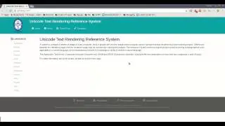 UTRRS version 1.0 (Unicode Text Rendering Reference System)