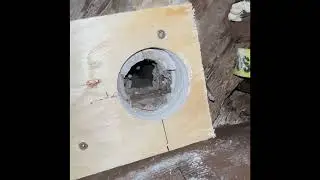 Hole saw hack for existing hole made bigger
