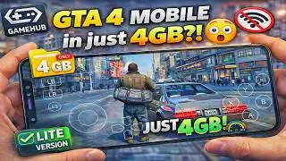 GTA 4 Mobile in Just 4GB 😱 | Real GTA IV on Android | No Internet | GameHub