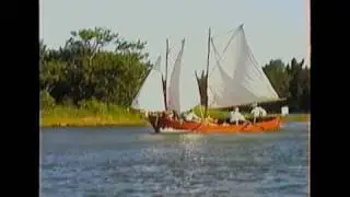 Gr&auml;s&ouml; Runt, rodd och segelt&auml;vling med allmogeb&aring;tar