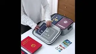 HIGH PERFORMANCE FIREPROOF DOCUMENTS MINI TRAVEL BAG