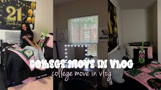 HBCU COLLEGE MOVE-IN VLOG! | Winston- Salem State University + Dorm Tour!