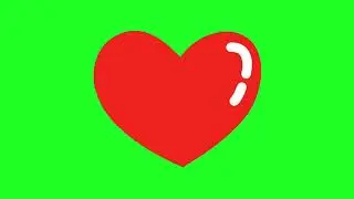 Heart ❤️ Blink Green Screen Effect | Love Animation Overlay