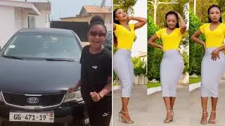 Akuapem polo flaunting her new car #ghana #accra #kumasi #ghtrending