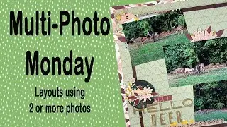 12x12 multi photo Monday 3 photos scrapbook layout / Willow One Canoe Two / TSNSKC Challenge